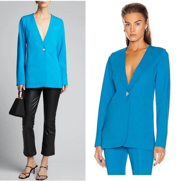 Gauge81 Dakota Collarless Jewel Single-Button Jacket Size Small - Picture 9 of 9